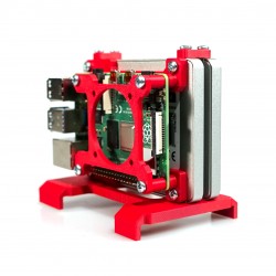TerraPi Raspberry Pi SSD Case / RPi NAS Server Case with FAN Hat
