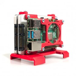 TerraPi Raspberry Pi SSD Case / RPi NAS Server Case with FAN Hat