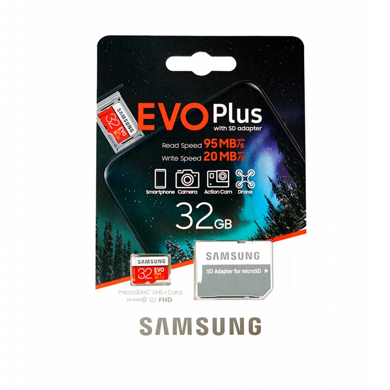 Samsung 32GB microSDXC EVO Plus Memory Card w/ Adapter